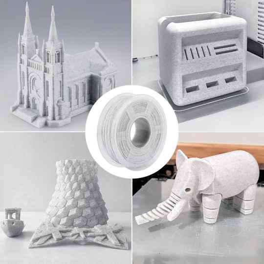 A 3D printer in action, using SUNLU PLA Marble-like Filament to create an eye-catching piece in Perth.