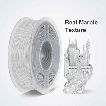 A group of creative enthusiasts discussing the benefits of using SUNLU PLA Marble-like Filament at a Perth workshop.