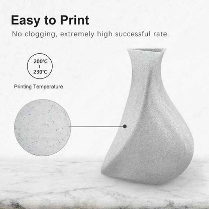 An array of 3D printed sculptures exhibiting the versatility and elegance of SUNLU PLA Marble-like Filament available in Perth.