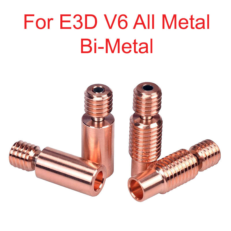 Throat for E3D V6 Bimetallic 22mm long - High-quality image of a 22mm long bimetallic throat for the E3D V6 hotend.