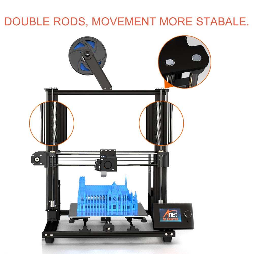 ANET 3D Printer: The Ultimate Anet A8 Plus Semi DIY FDM Desktop 3D Printer