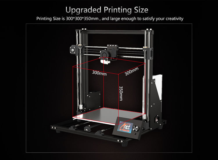 ANET 3D Printer - The Ultimate A8 Plus DIY FDM Desktop 3D Printer