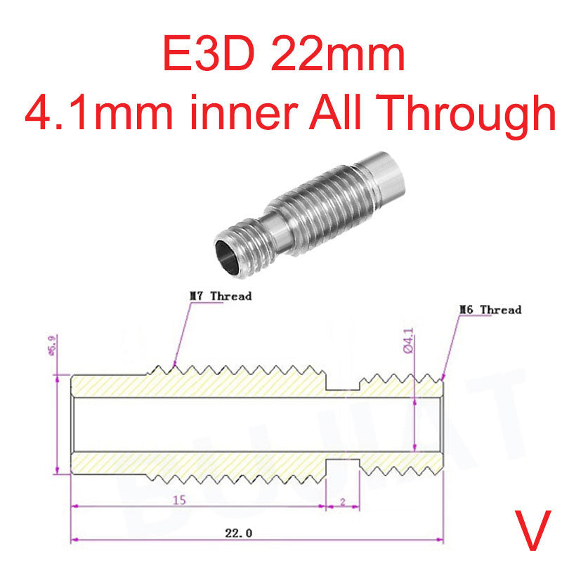Try our new E3D 3D printer throat today.