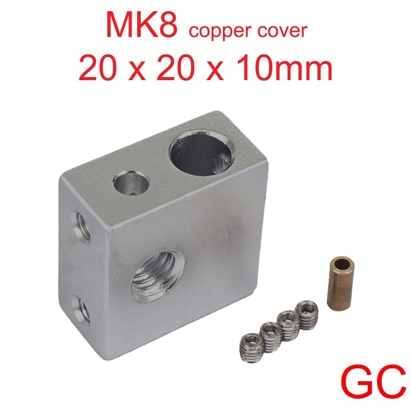 Now you can have your own MK8 3D printer heating block in Western Australia.