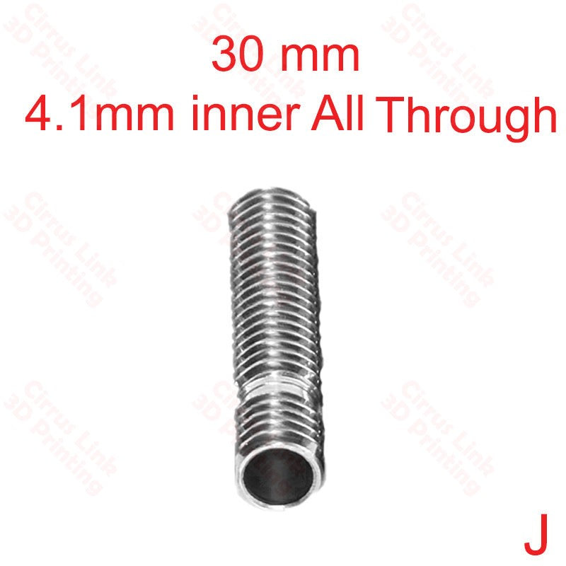 SEO image description for the title "Throat MK8 Threaded 26.5mm long" could be "Durable threaded throat for MK8 with 26.5mm length - perfect for 3D printing"