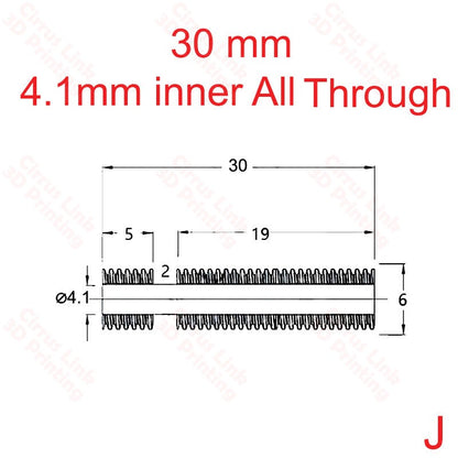 Throat MK8 Threaded 26.5mm long - Enhance printer performance with this 26.5mm long threaded throat for MK8 extruder.