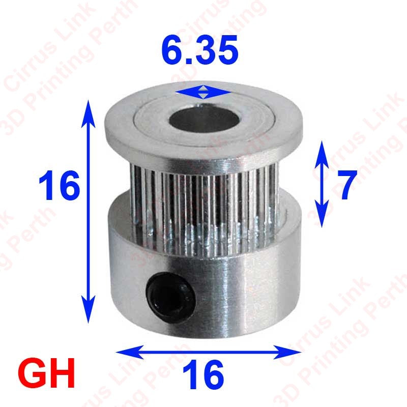 Durable Sync Wheel Drive for 6mm BFUKM Calibration Thickness, Fits GT2 Timing Belt