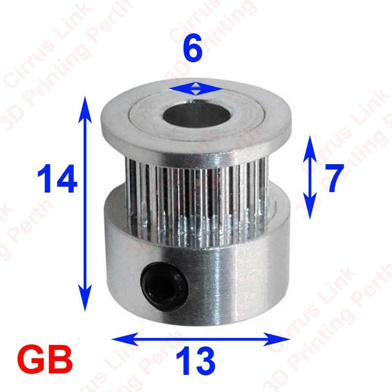 Sync Wheel Drive Aluminum GT2 Timing Belt Accessory - 6mm Wide, Optimal Performance, Durable Material