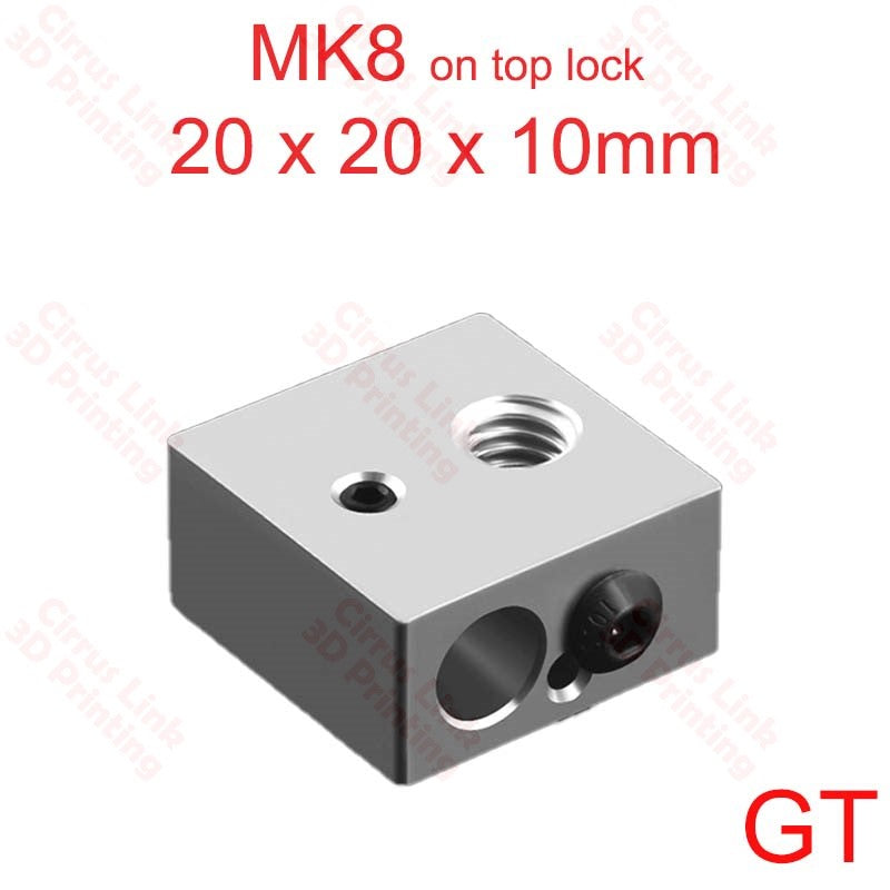 Stay heated with our versatile Heating Block MK8 (20X20X10) mm offering 3 types. Precise and reliable. Boost your performance. Perfect fit.