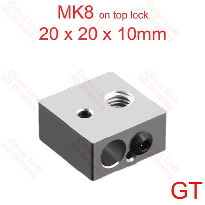Stay heated with our versatile Heating Block MK8 (20X20X10) mm offering 3 types. Precise and reliable. Boost your performance. Perfect fit.