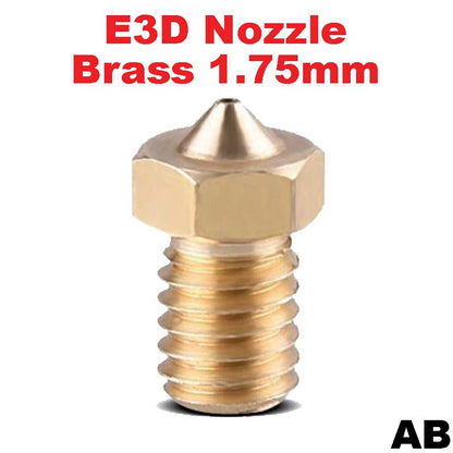 Nozzle E3D V5 V6 Brass M6 threaded nozzle for 1.75/3mm - High-quality brass nozzle for E3D V5 and V6 hotends.