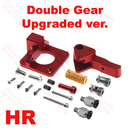 High-performance extruder set with double gear and double pneumatic joint drive feeder.