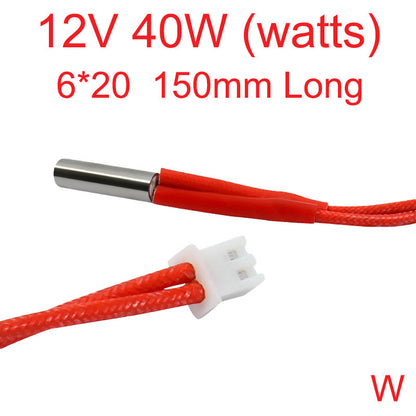 Ceramic Heater Cartridge 2 pins XH2.54 connector - High-performance heating element for efficient warmth.