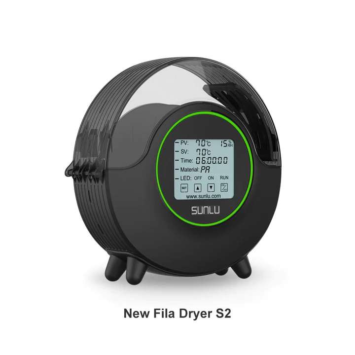 A SUNLU S2 filament dryer box displayed in a Perth store
