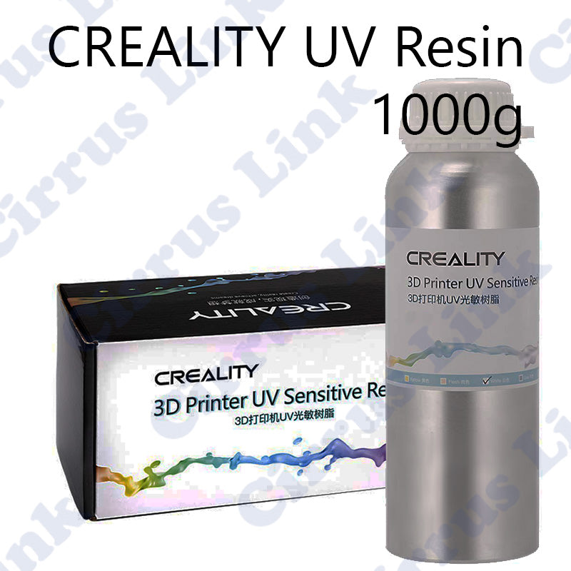 Resin Creality UV-Curing Sensitive 1000g: High-quality, fast-curing resin for precise 3D printing.