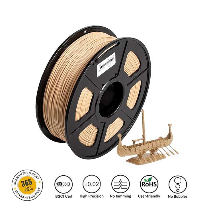 A designer in Perth using CAD software to plan a 3D printing project with PLA wood filament.